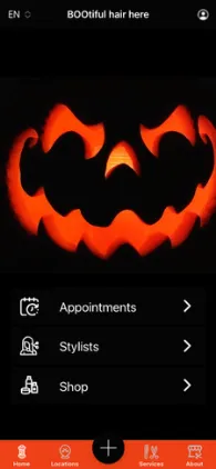 Barbershop app spring seasonal design
